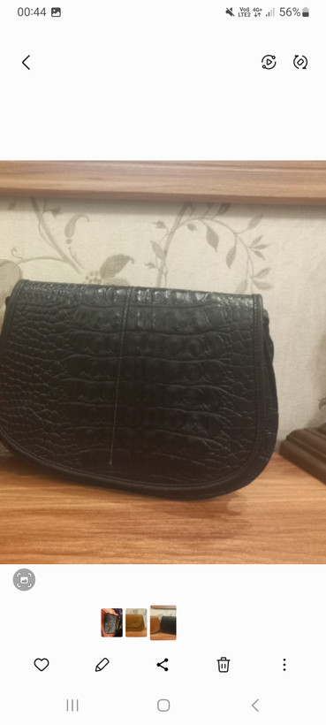 کیف تمام چرم گاوی مدل جلو دوخت
